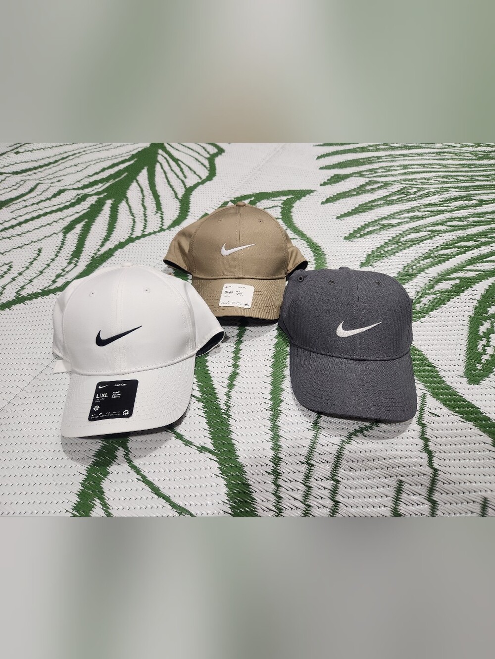 Nike Men's Swoosh Cap - Khaki, Gray, White